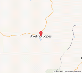 Map of Avelino Lopes, Piauí