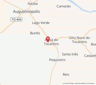 Map of Axixá do Tocantins, Tocantins