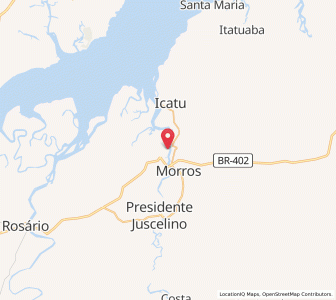 Map of Axixá, Maranhão