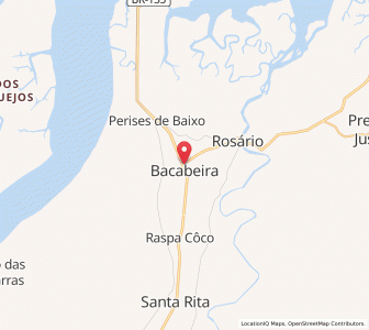 Map of Bacabeira, Maranhão