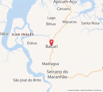 Map of Bacuri, Maranhão