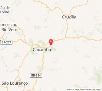 Map of Baependi, Minas Gerais