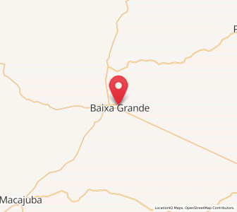 Map of Baixa Grande, Bahia