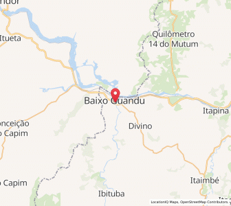 Map of Baixo Guandu, Espírito Santo