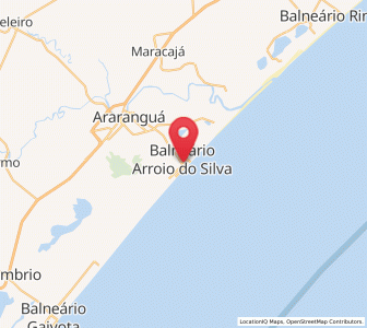 Map of Balneário Arroio do Silva, Santa Catarina