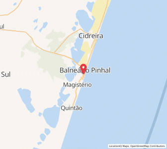 Map of Balneário Pinhal, Rio Grande do Sul