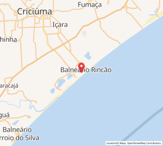 Map of Balneário Rincão, Santa Catarina