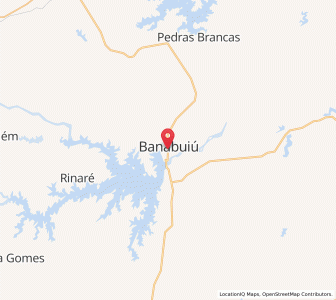 Map of Banabuiú, Ceará