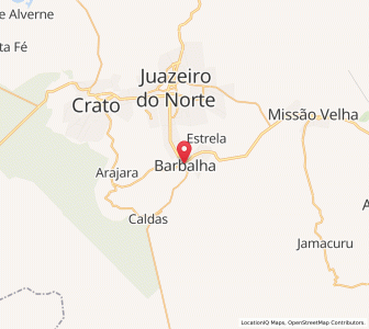 Map of Barbalha, Ceará