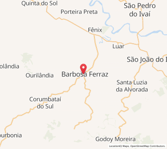 Map of Barbosa Ferraz, Paraná