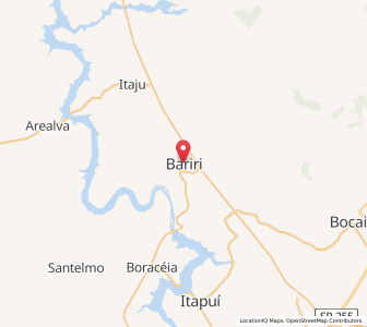 Map of Bariri, São Paulo