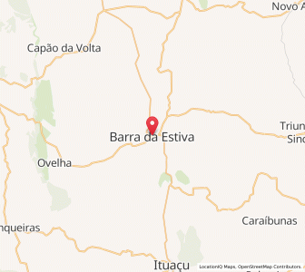 Map of Barra da Estiva, Bahia