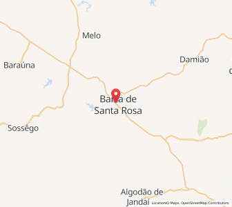Map of Barra de Santa Rosa, Paraíba
