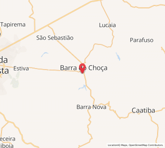 Map of Barra do Choça, Bahia