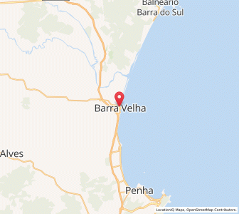 Map of Barra Velha, Santa Catarina