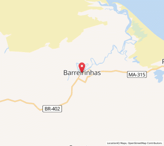 Map of Barreirinhas, Maranhão