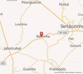 Map of Barrinha, São Paulo