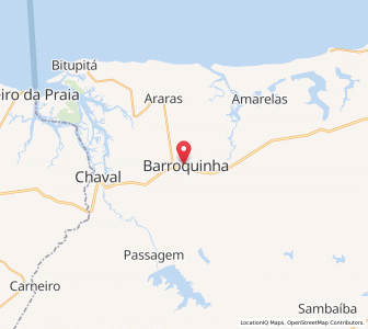 Map of Barroquinha, Ceará