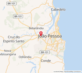 Map of Bayeux, Paraíba