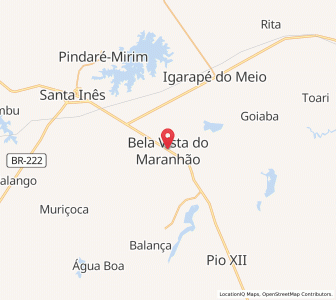 Map of Bela Vista do Maranhão, Maranhão