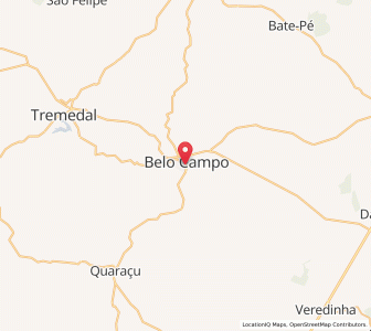 Map of Belo Campo, Bahia