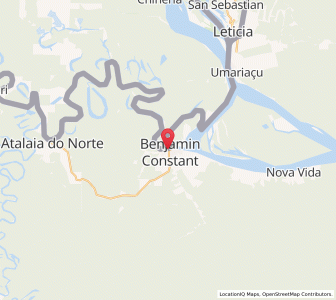 Map of Benjamin Constant, Amazonas