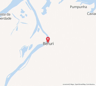 Map of Beruri, Amazonas