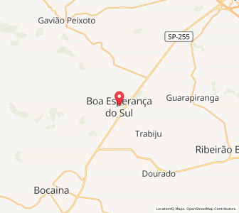 Map of Boa Esperança do Sul, São Paulo