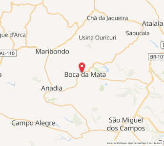 Map of Boca da Mata, Alagoas