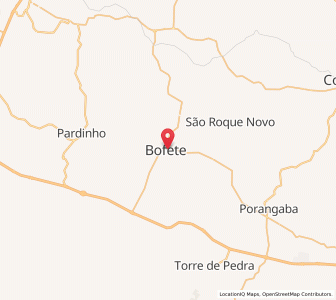 Map of Bofete, São Paulo