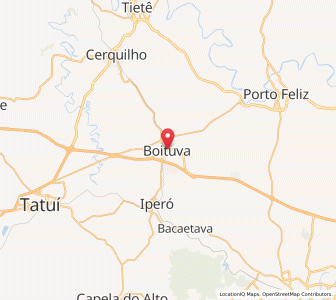 Map of Boituva, São Paulo