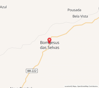 Map of Bom Jesus das Selvas, Maranhão