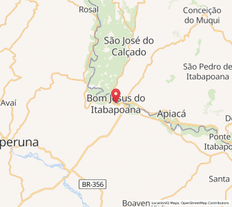 Map of Bom Jesus do Itabapoana, Rio de Janeiro