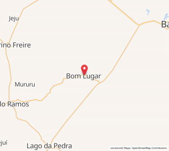Map of Bom Lugar, Maranhão