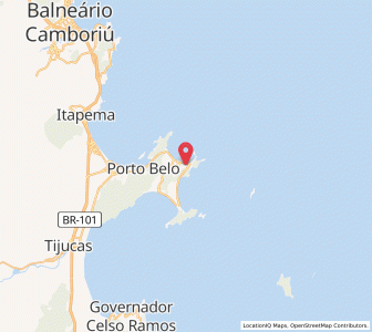 Map of Bombinhas, Santa Catarina