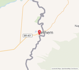 Map of Bonfim, Roraima