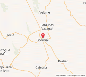 Map of Boninal, Bahia
