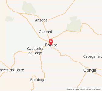 Map of Bonito, Bahia