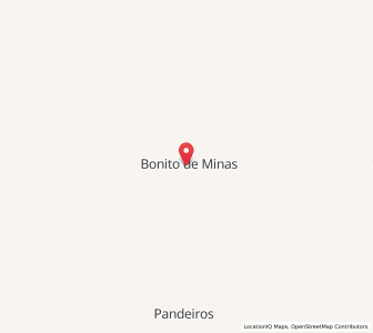 Map of Bonito de Minas, Minas Gerais