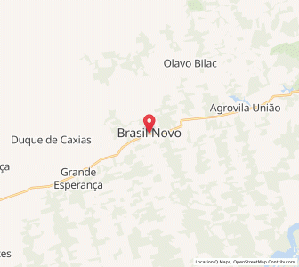 Map of Brasil Novo, Pará