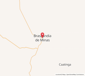 Map of Brasilândia de Minas, Minas Gerais
