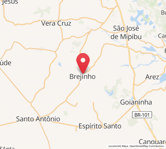 Map of Brejinho, Rio Grande do Norte