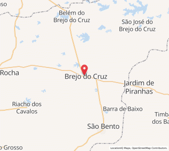Map of Brejo do Cruz, Paraíba