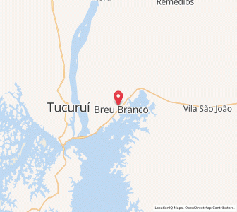 Map of Breu Branco, Pará
