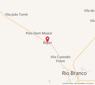 Map of Bujari, Acre