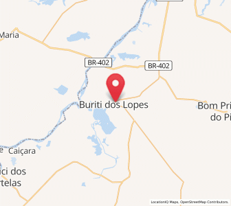 Map of Buriti dos Lopes, Piauí