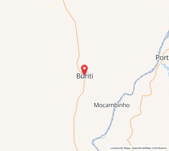 Map of Buriti, Maranhão