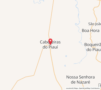 Map of Cabeceiras do Piauí, Piauí