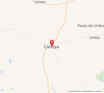Map of Cacequi, Rio Grande do Sul