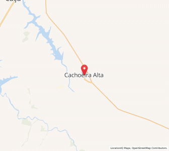 Map of Cachoeira Alta, Goiás